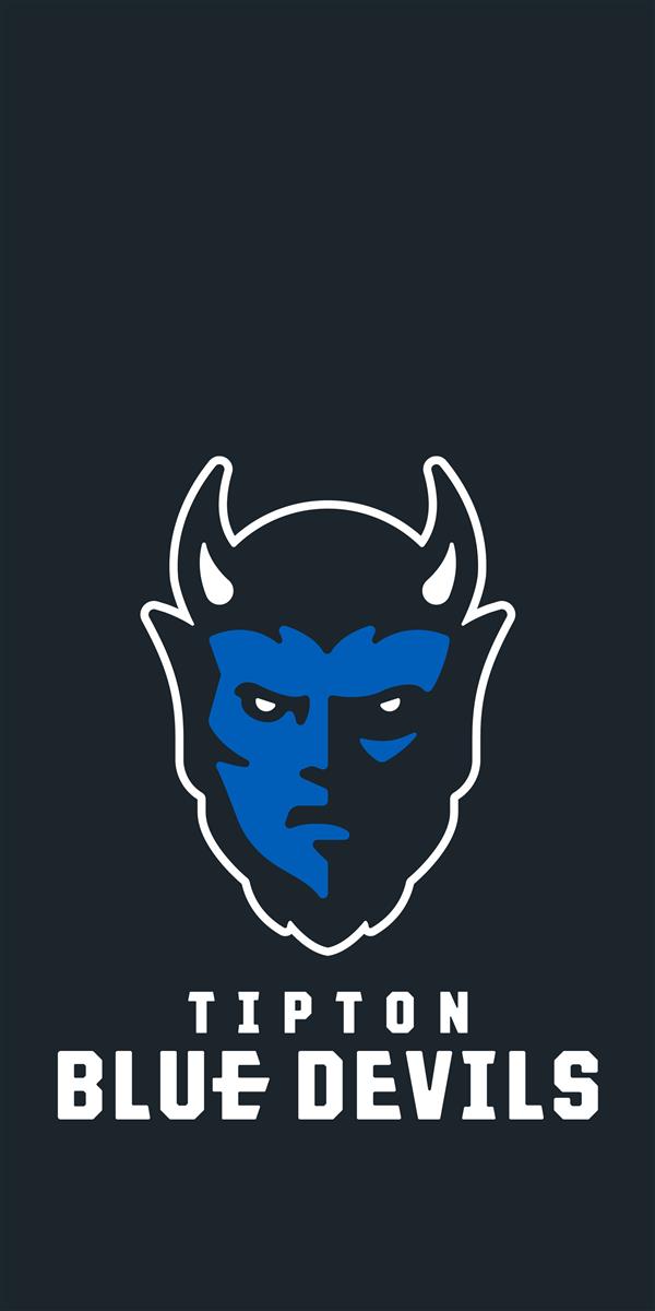 Black wallpaper with Blue Devils logo